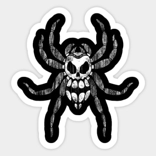 Skull Spider Sticker